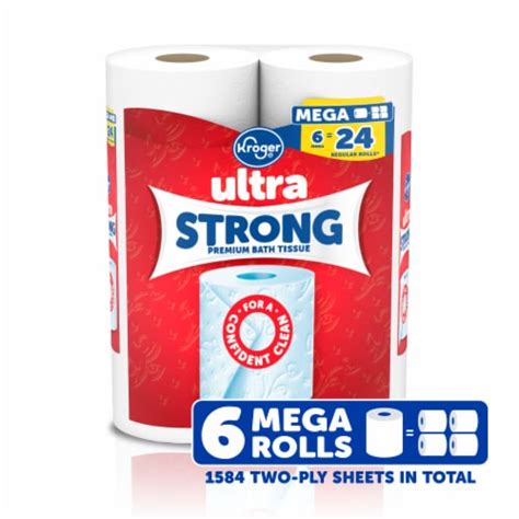 Kroger® Ultra Strong Toilet Paper Mega Roll 6 Rolls Kroger