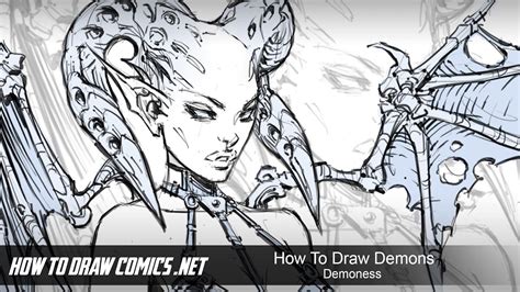 How To Draw Demons Demoness Youtube