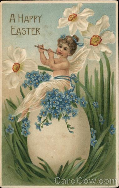 A Happy Easter With Fairies Postcard