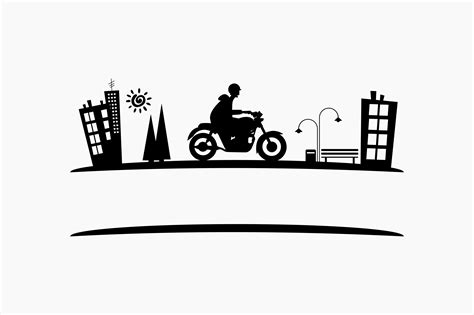 Motorcycle Monogram Graphic By Berridesign · Creative Fabrica