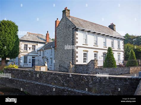 Camelford House Camelford Cornwall Uk Stock Photo Alamy