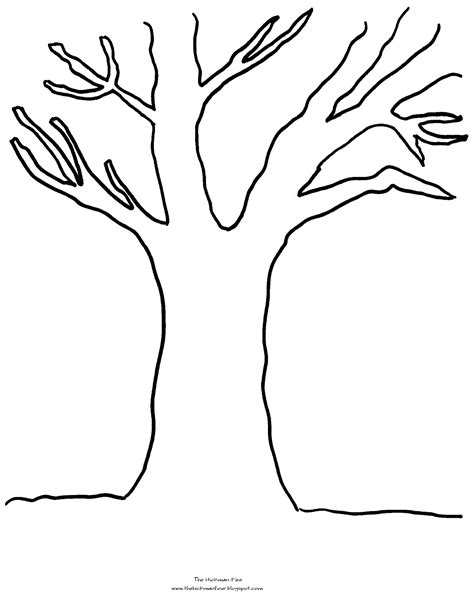 Tree Trunk Coloring Page Sketch Coloring Page