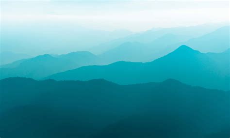 Download Teal Desktop Mountain Landscape Wallpaper | Wallpapers.com