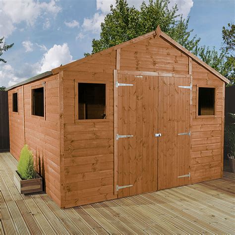 16 X 10 Windsor Groundsman Wooden Garden Workshop Shed 484m X 318m