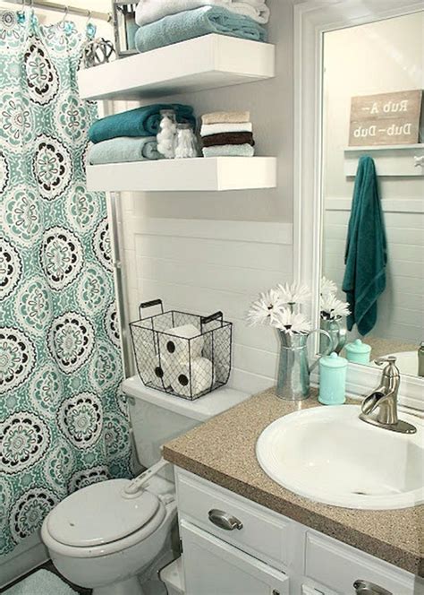 There is something wonderful about taking a tired old bathroom and making it seem bright and shiny once again. 56 Creative DIY Bathroom Ideas on a Budget | Small ...