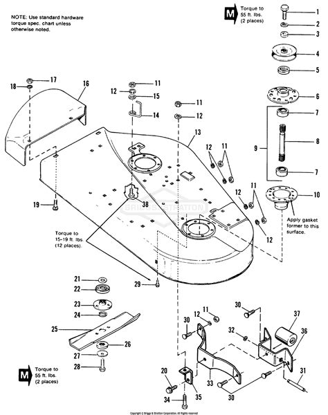 Simplicity 1690274 36 Rotary Mower Parts Diagram For 36 Mower Deck And Arbor Group