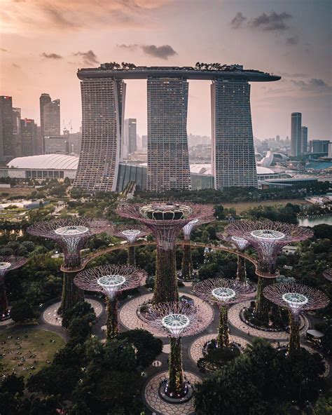 Marina Bay Singapore City Cities Buildings Photography Singapore