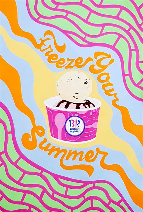 Baskin Robbins Poster Psychedelic Style On Behance