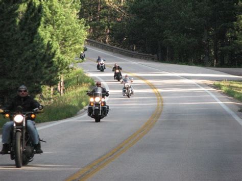 Open Highway In And Around The Black Hills For Hundreds Of Thousands Of Bikers During The