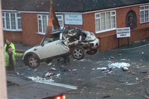 Pictured Scene Of Horrific Crash On Middleton Road In Chadderton In