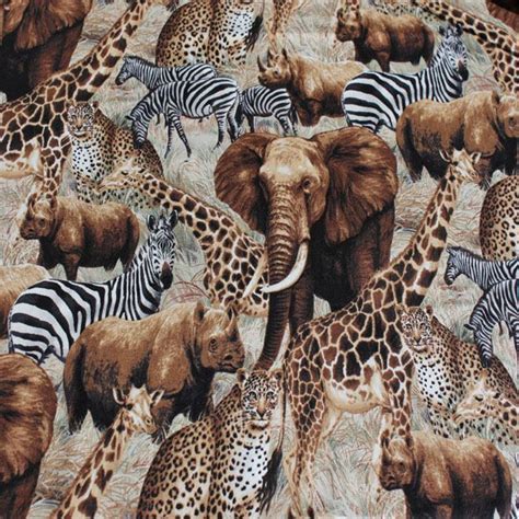African Animal Fabric Print Great Girls Or Boys T Idea All