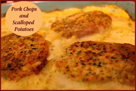 Brown pork chops in a little oil. Moms Pantry: Recipe: Pork Chops and Scalloped Potatoes