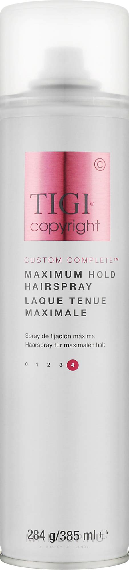 Tigi Copyright Maximum Hold Hairspray Szuper erős tartású hajlakk