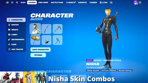 Nisha Skin Combos Fortnite Battle Royale Youtube