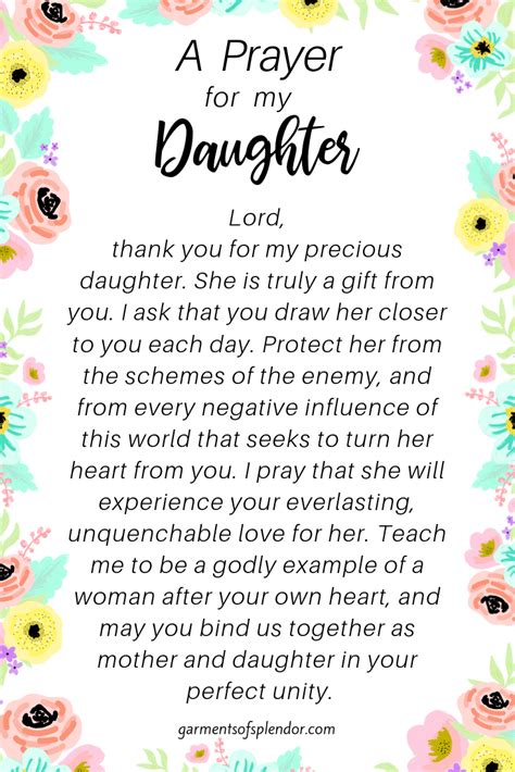 Seven Powerful Prayers For Your Daughter With Free Printables Artofit