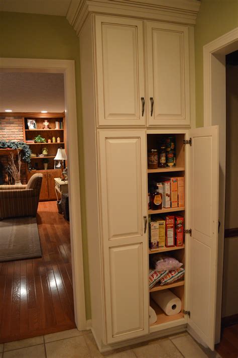Sealed with a soft, matte finish. Pantry Cabinet: Inch Pantry Cabinet with kitchen remodel I ...