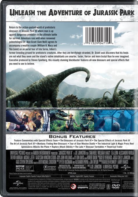 Jurassic Park Iii Watch Page Dvd Blu Ray Digital Hd On Demand