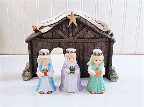 Vintage House Of Lloyd Nativity Set Original Box Etsy