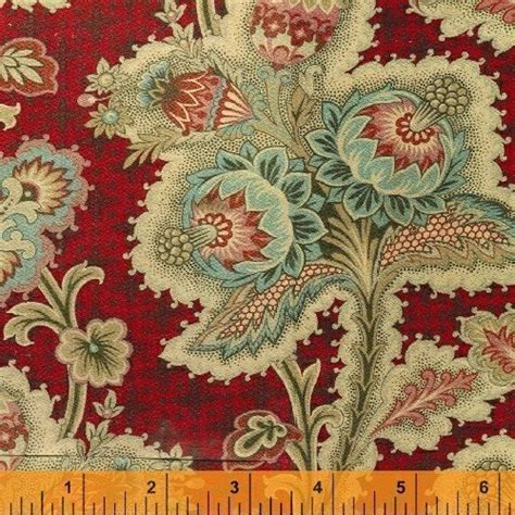 Gorgeous Red Large Scale Floral Print Fabric By Nauvooquiltco
