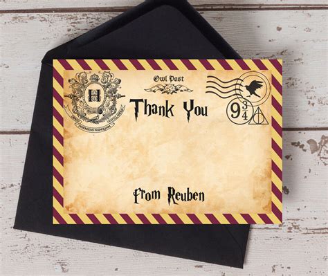 Www.amazon.com hallmark harry potter anniversary card valentines day card everyday love card platform 9 3 4 office products. Witches & Wizards Thank You Card Harry Potter - Inspired