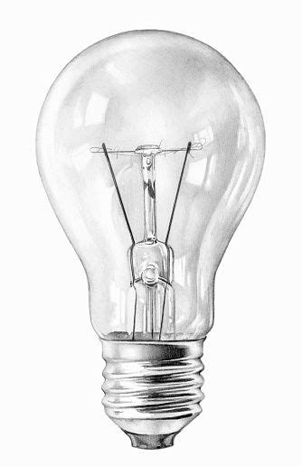 Red pencil idea concept green growth education and business creative illustration vector isolated. Close up pencil drawing of three filament light bulbs | 전구 ...