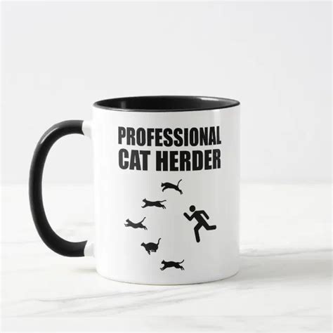 Professional Cat Herder Funny Herding Cats Mug Zazzle