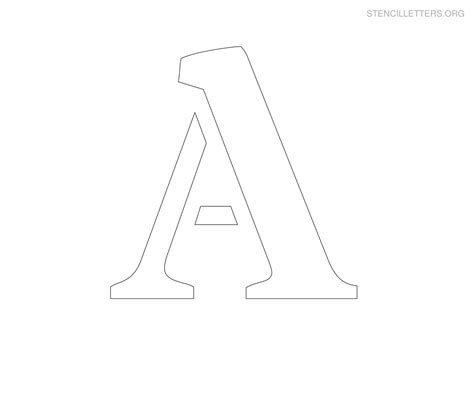 Free Large Printable Letter Stencils 9 Best Images Of Medium Alphabet