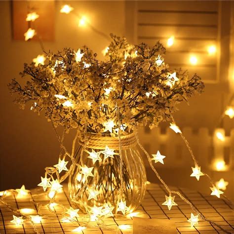 Star String Lights 20pcs Decoration Items For Birthday