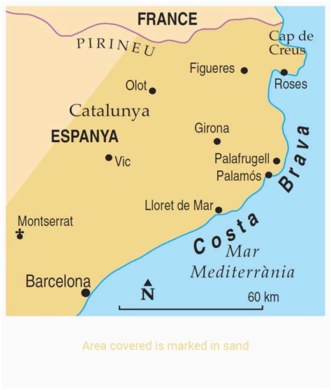 Map Of Costa Dorada Spain Secretmuseum