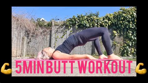 5 minute butt lift beginners intermediate workout for a perfect bubble butt youtube
