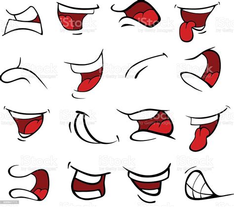 Set Of Mouths Cartoon Stock Illustration Download Image Now Istock