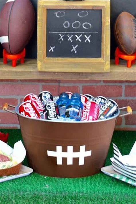 12 diy football decorations for a super bowl party decorating ideas for super bowl