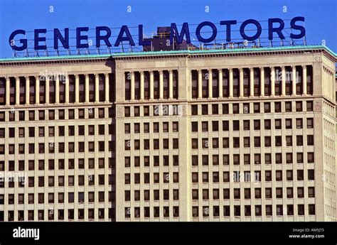 General Motors Headquarters In Downtown Detroit Mi Stock Photo Alamy