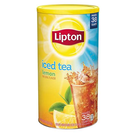 Lipton Lemon Sweetened Iced Tea Drink Mix 271kg Makes 38 Quarts