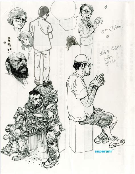 Pen On Paper Kimjunggi Иллюстрации Анимационный персонаж Эскизы