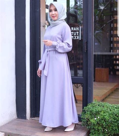 Jilbab Syari Yang Simple Voal Motif