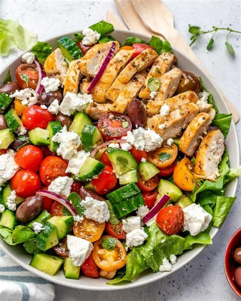 Easy Greek Chicken Salad Recipe Healthy Fitness Meals