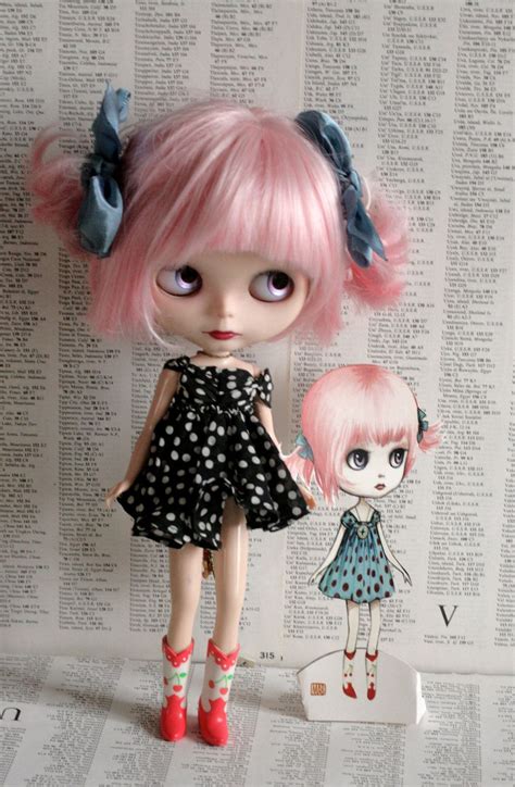 Pinky Paperdoll Full Color Blythe Paper Art Doll By Mab Graves