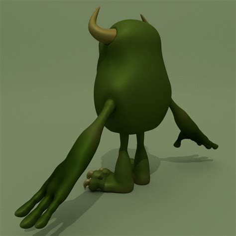 3d cartoon monster cyclops turbosquid 1185938