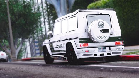 Mercedes Benz G65 Abu Dhabi And Dubai Police Livery Gta5