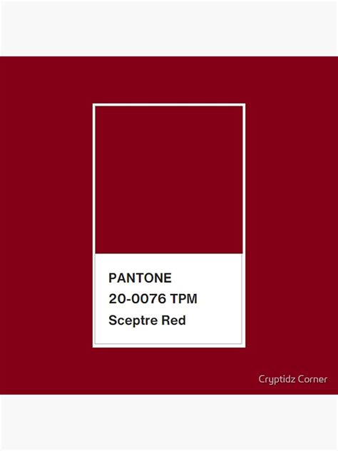 Lámina Metálica Pantone Color 20 0076 Tpm Cetro Rojo De Diabhalsdau