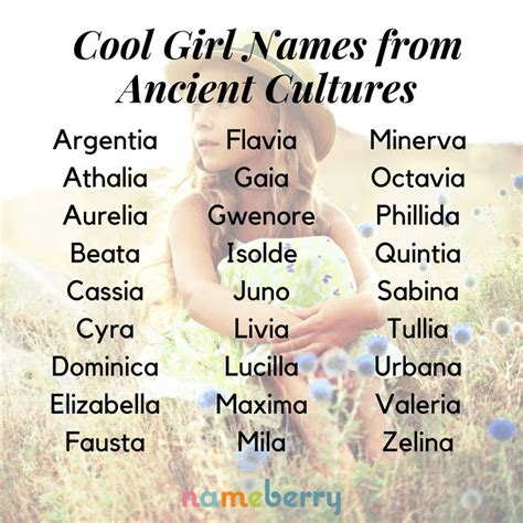 121 Cool Girl Names From Ancient Cultures Name Inspiration Baby Girl