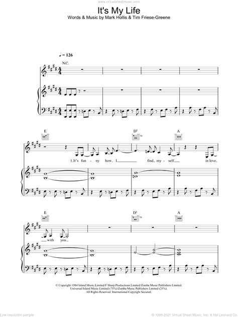 Doubt Its My Life Sheet Music For Voice Piano Or Guitar Pdf