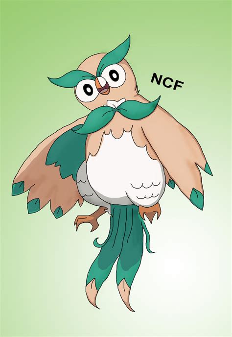 Rowlets Final Evolution By Nickfreak98 On Deviantart