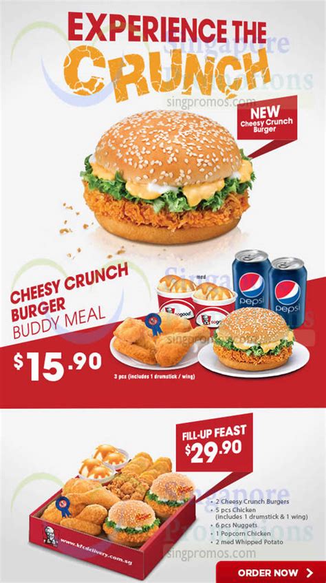 Kfc menus in other countries include some seriously weird dishes — at least to us. KFC New Cheesy Crunch Burger 15 Sep 2015