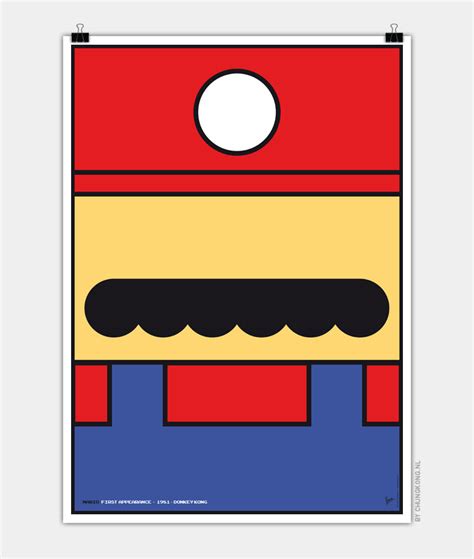 Minimalist Super Mario Posters Mario Chungkong