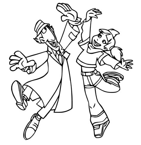 Inspector Gadget And Penny Coloring Page The Best Porn Website