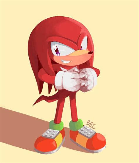 Knuckles The Echidna By Beckledoodle On Deviantart Echidna Sonic Fan