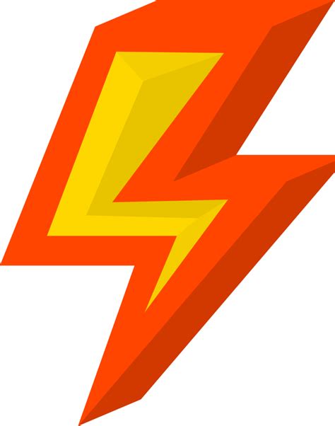 Yellow Lightning Transparent Background