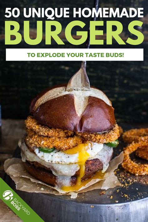 50 Unique Burger Recipes To Explode Your Taste Buds Unique Burger